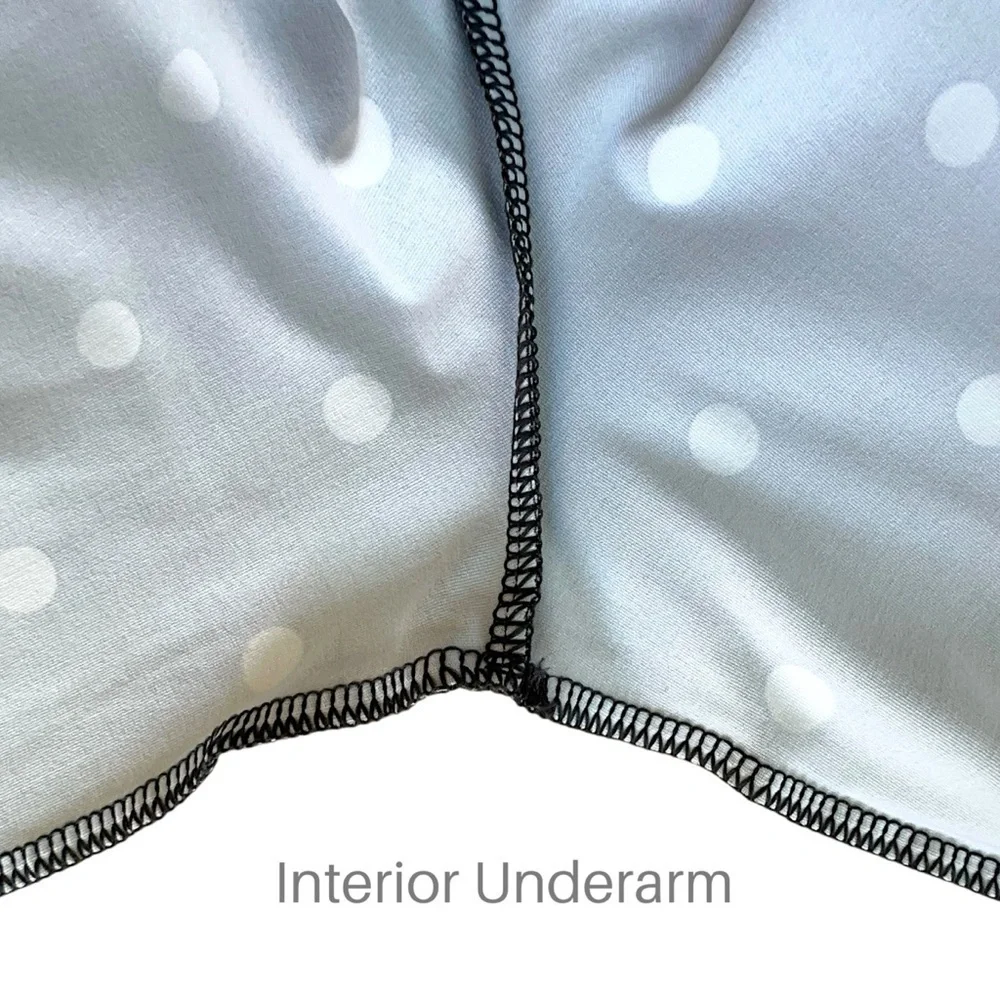 LANDS’ END | NWOT BLACK & WHITE POLK DOT 3/4 SLEEVE  SHEATH DRESS UPF 50 | XS_6